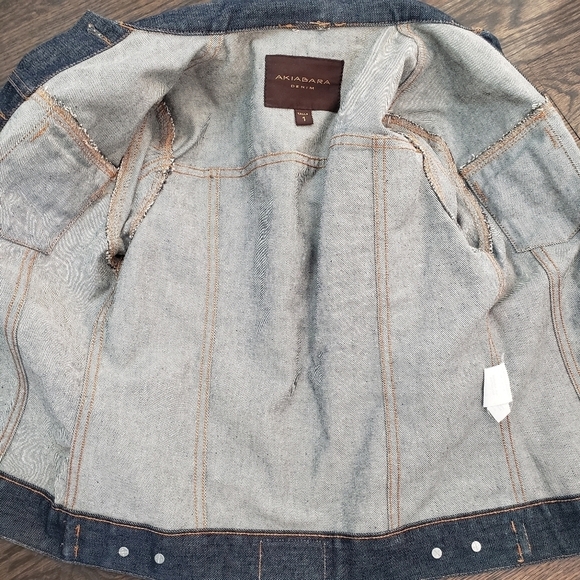 Akiabara Dark Wash Rigid Cotton Denim Jacket 4 - Picture 7 of 9